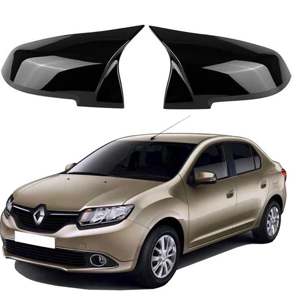 Renault Symbol 2013- Araca Özel Batman Yarasa Ayna Kapağı Pianoblack ürün görseli 1