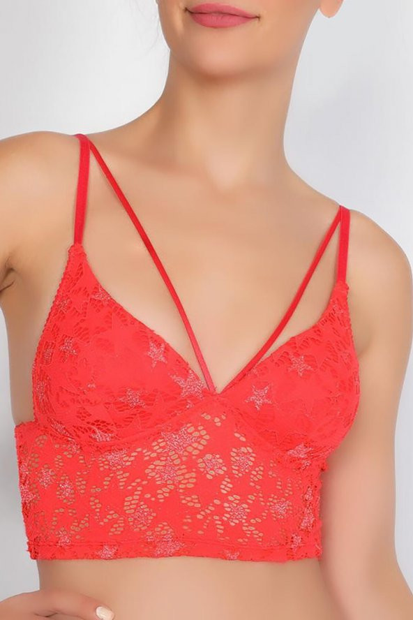 Kırmızı Nova Godina Bralet Sütyen ürün görseli 1