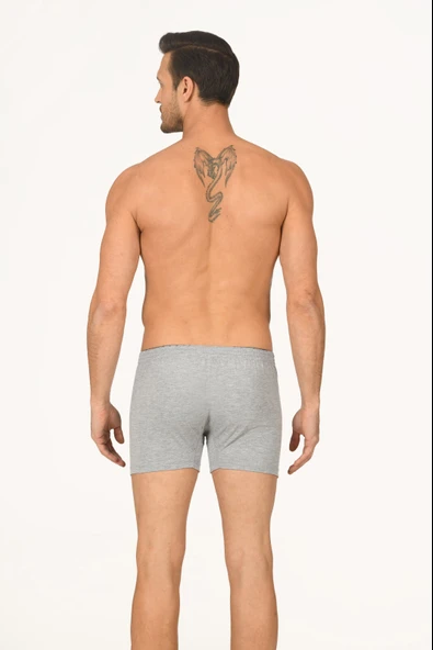 Gri Lighten Up Düğmeli  Boxer - Resim 2