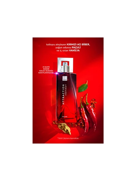 Avon Attraction Instinct Erkek Parfüm Edt 75 Ml. - Resim 2