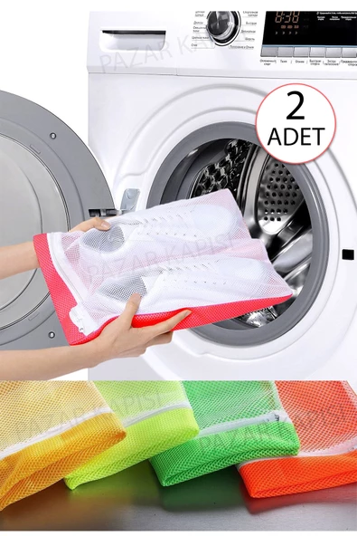 2 Adet Lüks Fermuarlı Ayakkabı Yıkama Filesi ürün görseli 1