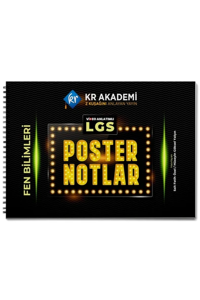 LGS Fen Bilimleri Poster Notları KR Akademi Yayınları ürün görseli 1