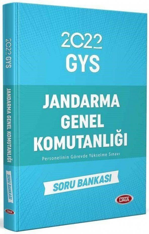 2022 GYS Jandarma Genel Komutanlığı Soru Bankası Data Yayınları ürün görseli 1