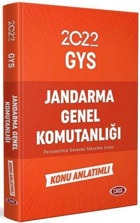 2022 GYS Jandarma Genel Komutanlığı Konu Anlatımlı Data Yayınları ürün görseli 1