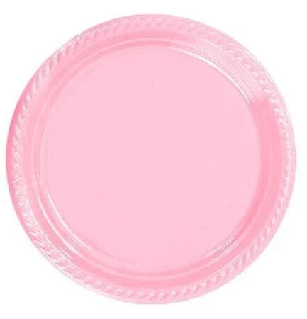 Benim Marifetlerim Pembe Plastik Tabak 25 Adet 22 cm ürün görseli 1
