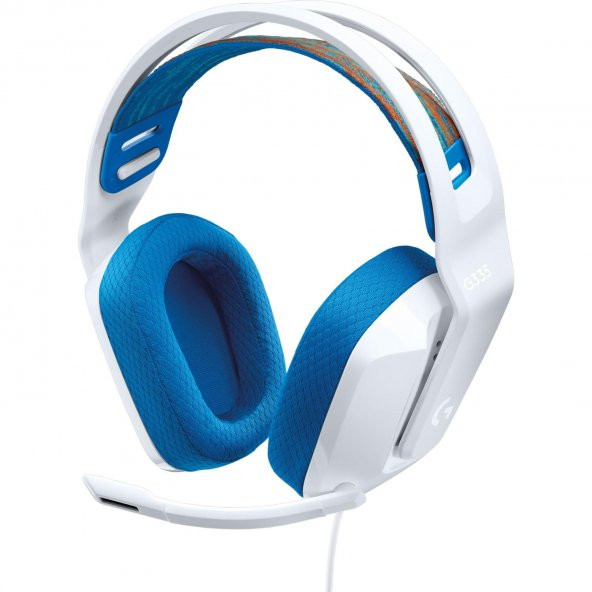 Logitech G335 Kablolu Kulak Üstü Oyuncu Kulaklığı Beyaz 981-001018 ürün görseli 1