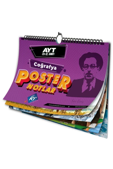 AYT Coğrafya Poster Notlar KR Akademi Yayınları ürün görseli 1