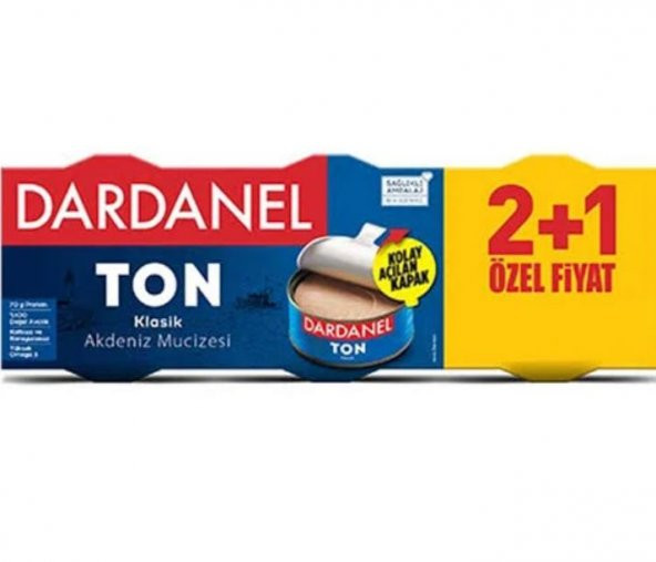 Dardanel Klasik  Ton Balığı 3 x 140 gr  5li Paket ürün görseli 1
