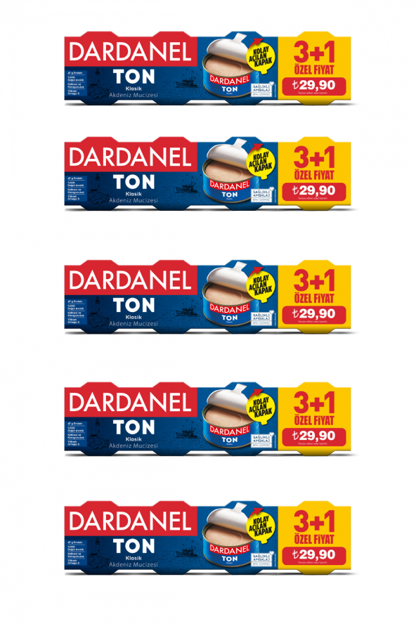 Dardanel Klasik Ton Balığı 4 x 75 G 5li Paket ürün görseli 1