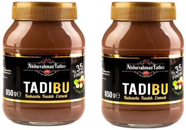 Abdurrahman Tatlıcı Tadıbu Kakaolu Fındık Ezmesi 2 x 850 G ürün görseli 1