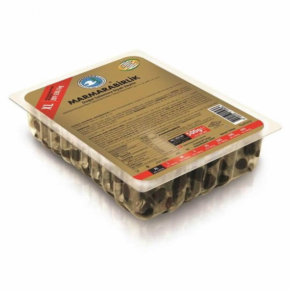 Marmarabirlik Vakum Mega Salamura 201-230 XL Siyah Zeytin Vakum 800 G ürün görseli 1