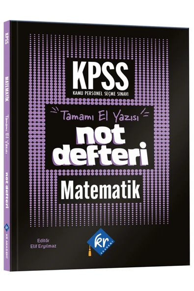 2026 Önlisans- Lise KPSS Matematik Konu Anlatımlı Not Defteri KR Akademi Yayınları ürün görseli 1