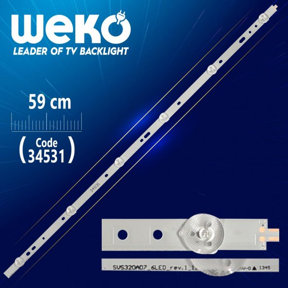 VESTEL-ARÇELİK 59 CM 6 LEDLİ TEK ADET TV LED ürün görseli 1
