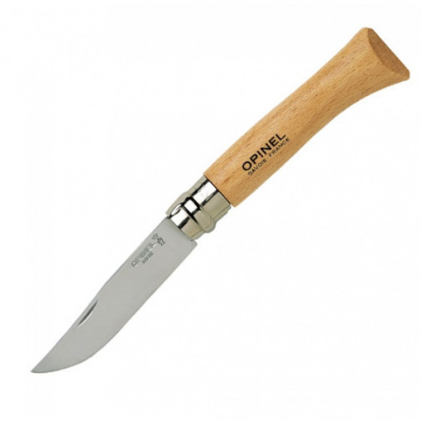 Opinel Inox 10 No Kayın Saplı Paslanmaz Çelik Çakı ürün görseli 1