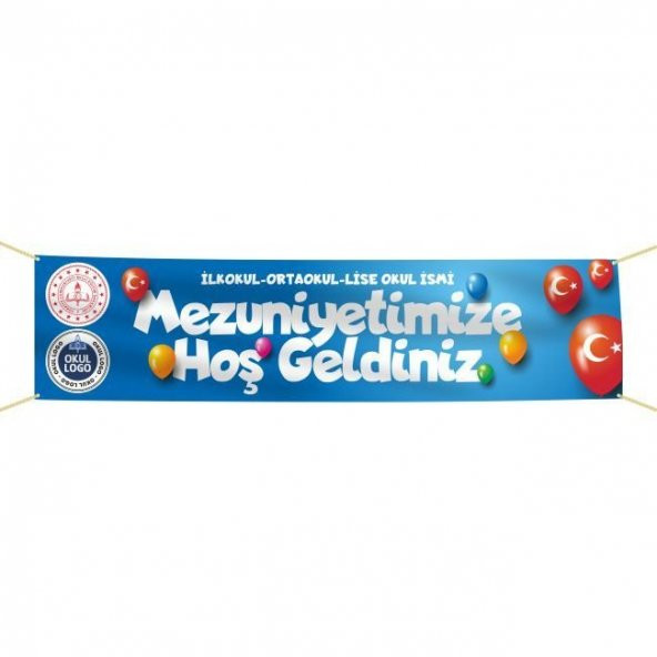 Mezuniyet Pankartı-8- 75x300 cm ürün görseli 1