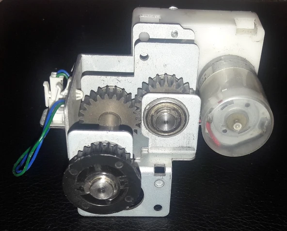 Metal Dişli Kasnak Çark  Sistemi DC 9-24v - Resim 6