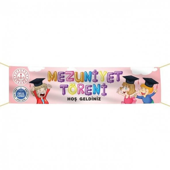 Mezuniyet Pankartı-4- 75x300 cm ürün görseli 1