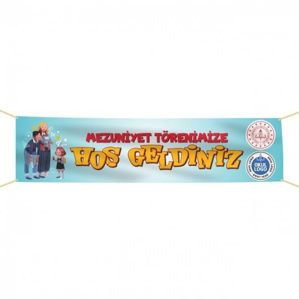 Mezuniyet Pankartı-5- 75x300 cm ürün görseli 1
