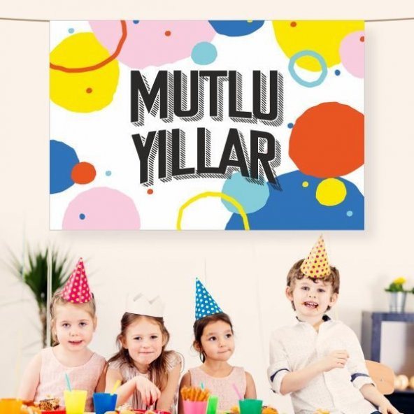 Doğum Günü Saten Kumaş Pankart 100x150 cm-11 ürün görseli 1