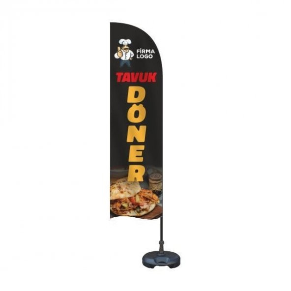 Tavuk Döner Yelken Bayrak Takımı ürün görseli 1