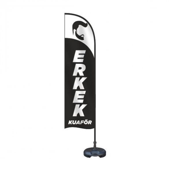 Erkek Kuaförü Yelken Bayrak Takımı ürün görseli 1