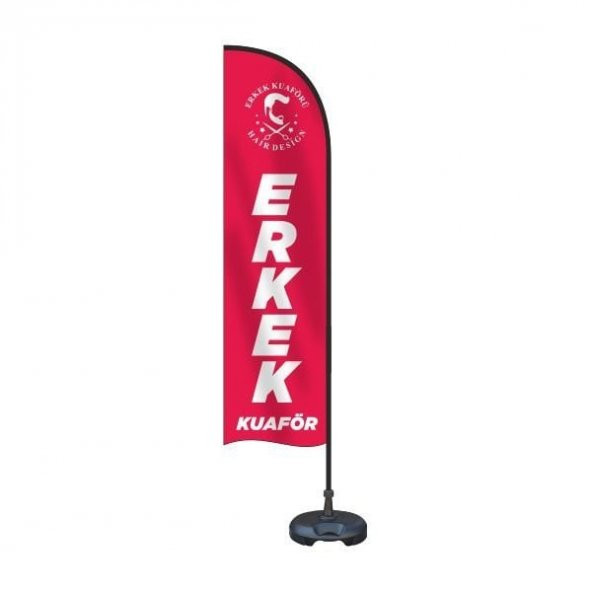 Erkek Kuaförü Yelken Bayrak Takımı ürün görseli 1