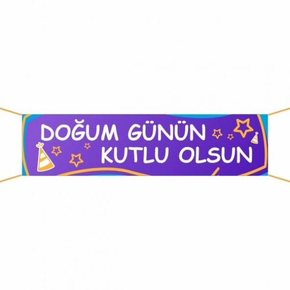 Doğum Günü Pankartı-1 75x300 cm ürün görseli 1