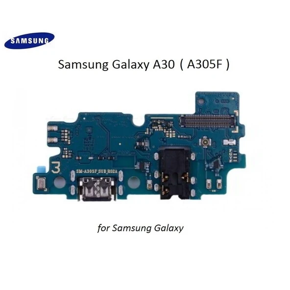 Samsung A305 A30 Mikrofon Şarj Bordu 100 Kvk Servis Orjinal ürün görseli 1