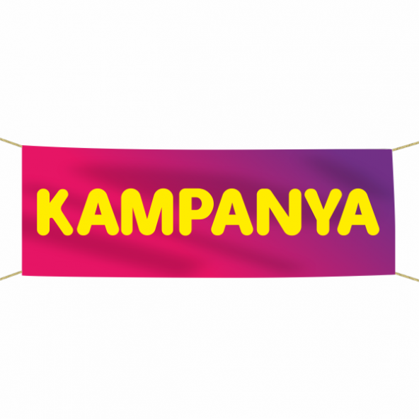 Kampanya Afiş - Pankart 75x300 cm ürün görseli 1