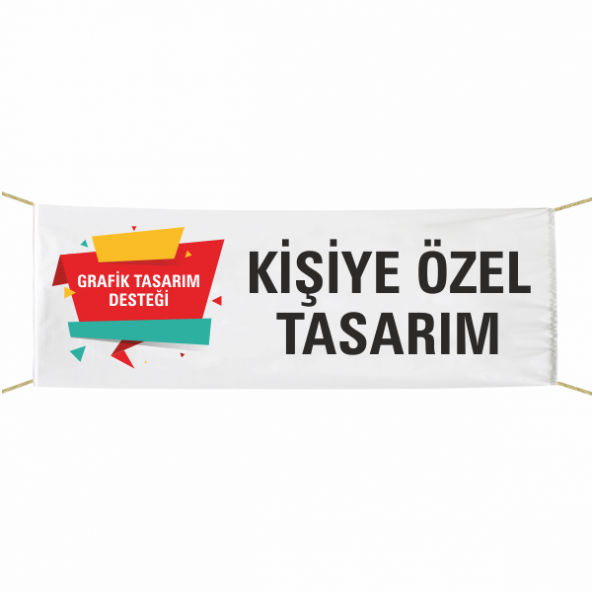 Kişiye Özel Tasarımlı Pankart 75x300 cm ürün görseli 1