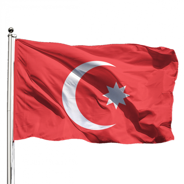 Osmanlı Bayrağı 70x105 - Tek Kat Raşel ürün görseli 1