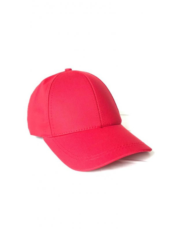 Unisex Kırmızı Spor Arkası Cırtlı Ayarlanabilir Şapka 55-60 Cm ürün görseli 1