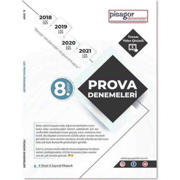 Zeka Küpü Pisagor 8.Sınıf LGS PROVA Denemeleri ürün görseli 1