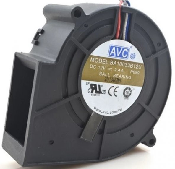 Salyangoz Fan 12V 2.4A ürün görseli 1