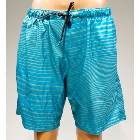 Erkek Boardshort Şort Mayo Kısa Deniz Havuz Astarlı Short Mavi OLAIAN ürün görseli 1