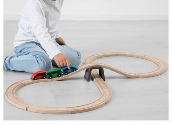 Tren Seti 20 Parça Meridyendukkan Çok Renkli - Resim 4