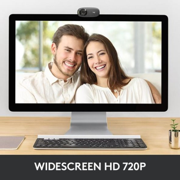 LOGITECH C310 HD WEBCAM SİYAH 960-001065 - Resim 2