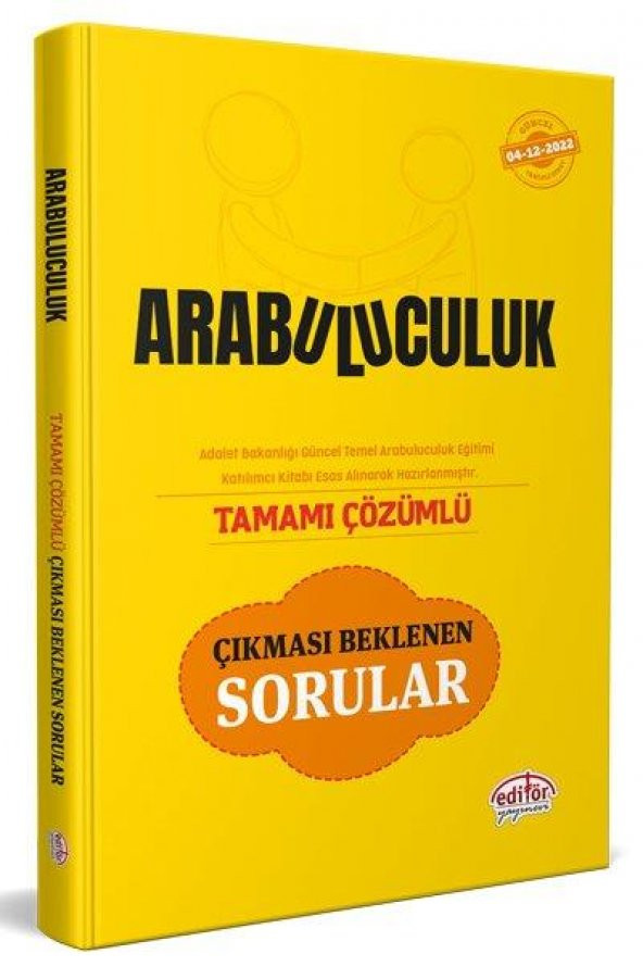 Arabuluculuk Sınavı Tamamı Çözümlü Çıkması Beklenen Sorular Editör Yayınları ürün görseli 1