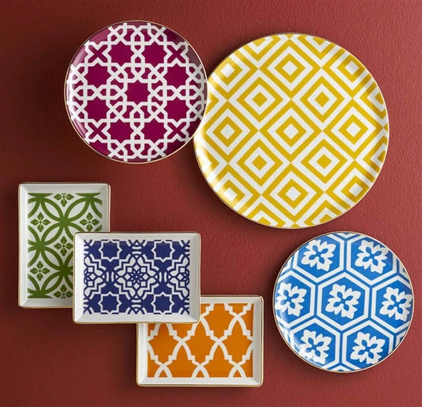 Porland Morocco 18 Parça 6 Kişilik İkram ve Kahvaltı Takımı 04A+P021276 ürün görseli 1