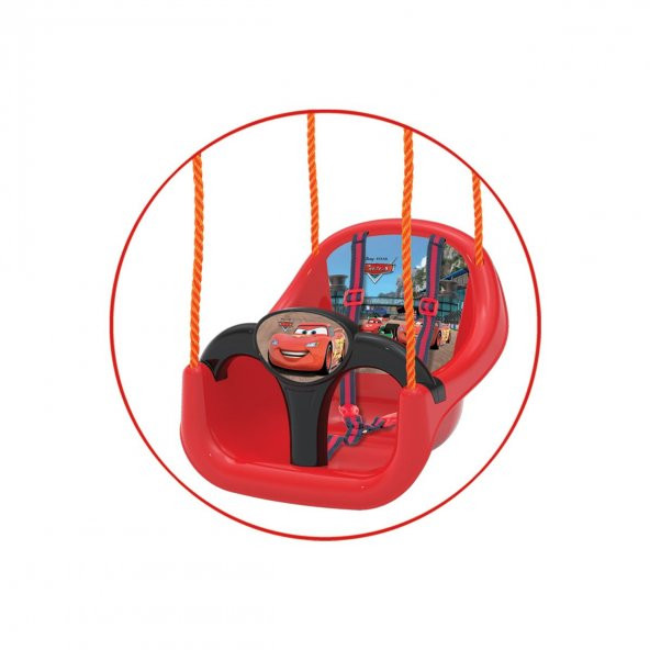 Orjinal Lisanslı Disney Cars Önü Çıkarılabilir Emniyet Kemerli Salıncak Lisanslı Arabalar Salıncak ürün görseli 1