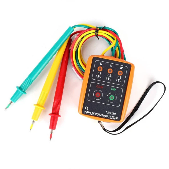 WellHise SM852B Faz Sırası Ölçer Faz Rotasyon Ölçüm ürün görseli 1