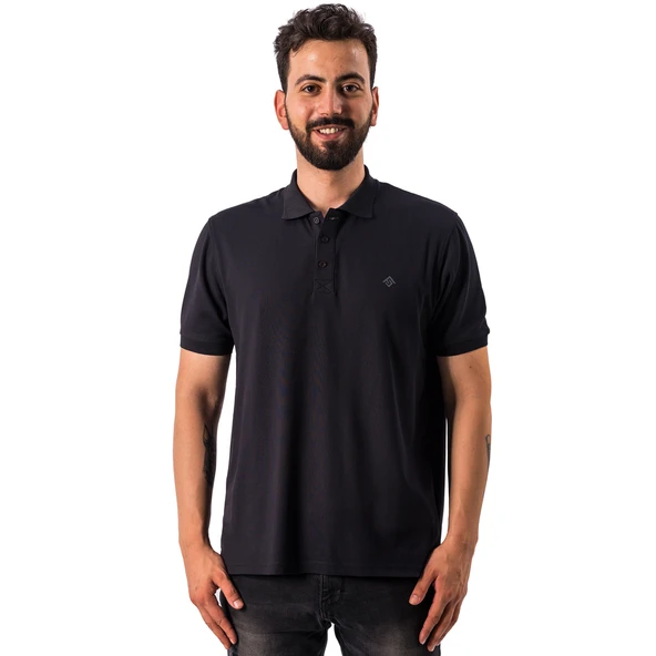FreeCamp Breeze Erkek Polo T-Shirt-SİYAH ürün görseli 1