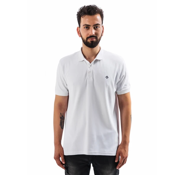 FreeCamp Breeze Erkek Polo T-Shirt-BEYAZ ürün görseli 1