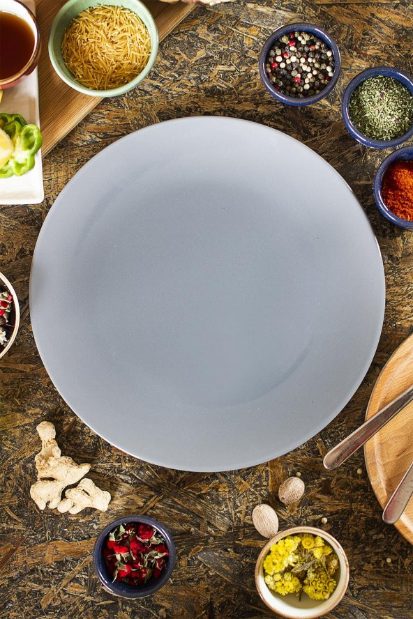 Grey Ege Servis Tabağı 26 cm. ürün görseli 1