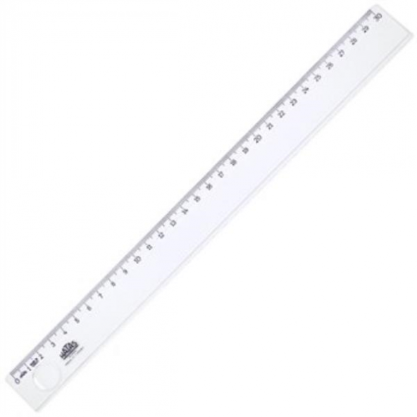 Hatas Ekonomik Öğrenci Cetveli Şeffaf 30 Cm. ürün görseli 1