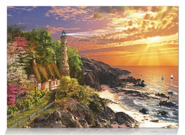 Star Puzzle 1000 Parça Taş Kulube Puzzle ürün görseli 1