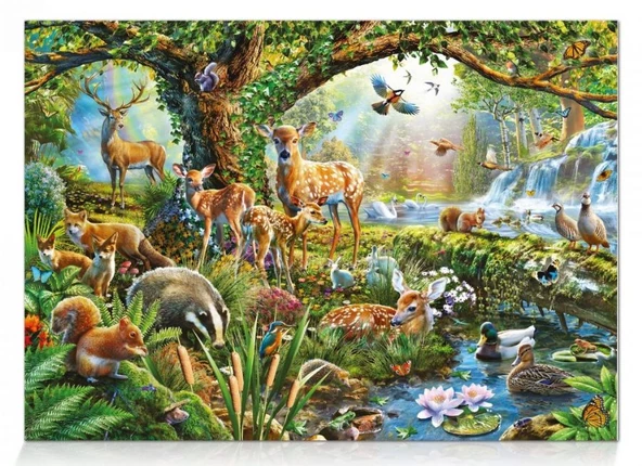Star Puzzle 1000 Parça Ormanda Yaşam Puzzle ürün görseli 1