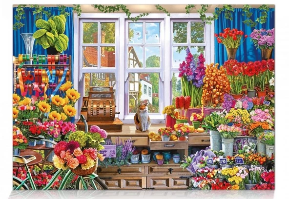Star Puzzle 1500 Parça Çiçekci Puzzle ürün görseli 1