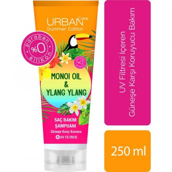 Urban Care Monoi Oil & Ylang Ylang Güneş Sonrası Koruyucu Saç Bakım Şampuan 250 ml ürün görseli 1