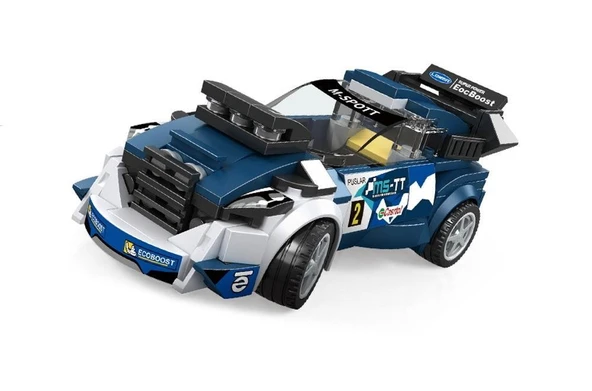 Wange Süper Car Mavi Spor Yarış Arabası 204 Parça Lego ürün görseli 1